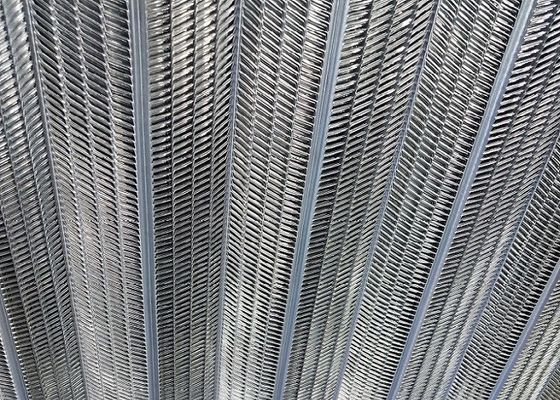 Jf0708 Galvanizli Kaburga Çıta Mesh 0.28mm Kalınlık 600mm Genişlik